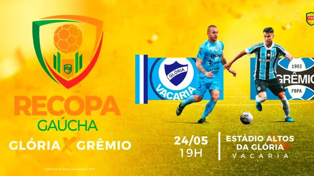 Recopa Gaúcha: Glória x Grêmio; transmissão e escalações