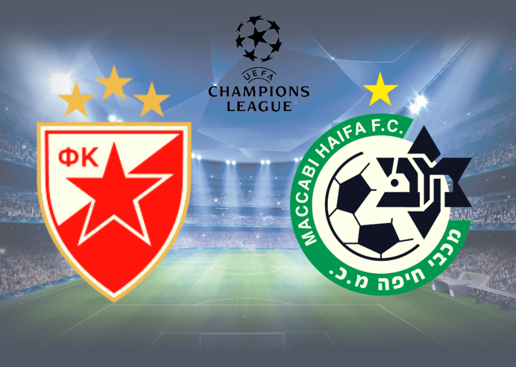 Estrela Vermelha x Maccabi Haifa – Palpite, prognóstico e transmissão da Champions League (23/08)