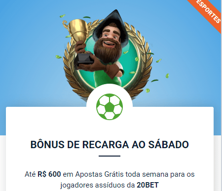 Bônus de recarga ao sábado
