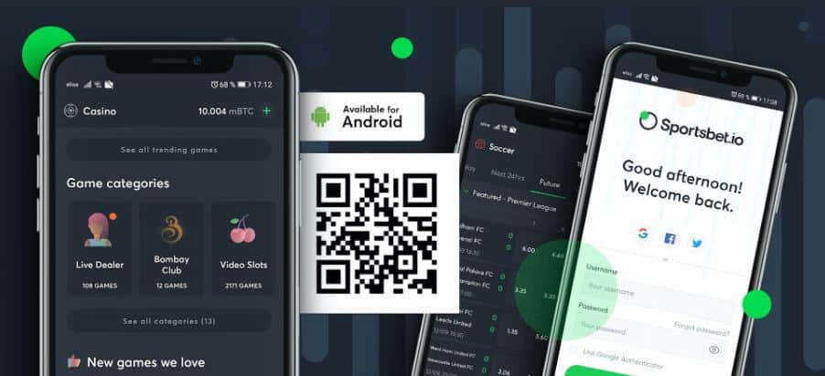 A plataforma SportsBet.io possui aplicativo para dispositivos móveis?