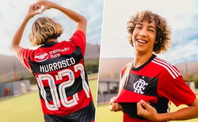 Xurrasco vivendo um dia como jogador do Flamengo