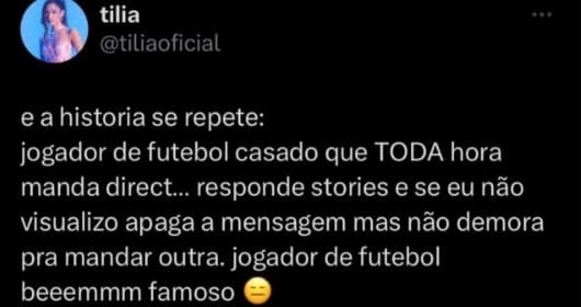 Tília compartilha em suas redes sociais situação desagradável: "A história se repete..."