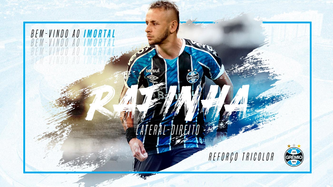 Rafinha é do Grêmio! Anúncio oficial é dado pelo próprio presidente gremista