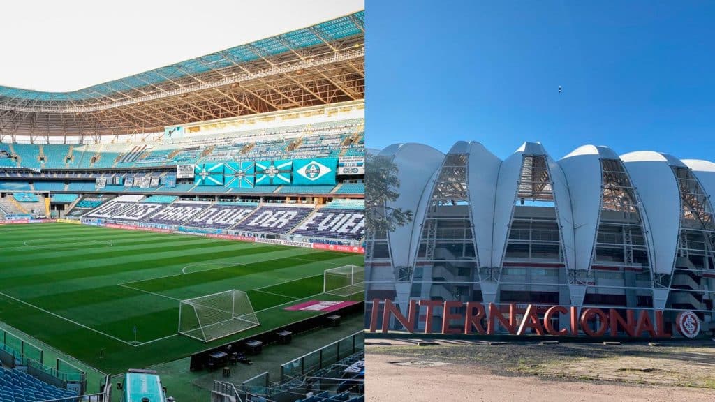 Governo do Rio Grande do Sul libera arquibancadas da Arena e Beira-Rio