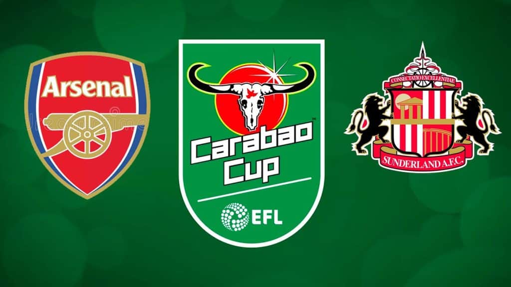 Arsenal x Sunderland: Palpite e prognóstico do jogo da Carabao Cup (21/12)