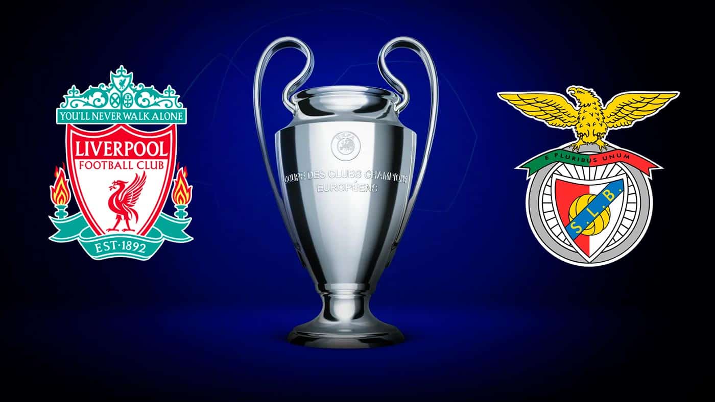 Liverpool x Benfica: Transmissão ao vivo, horário e escalações