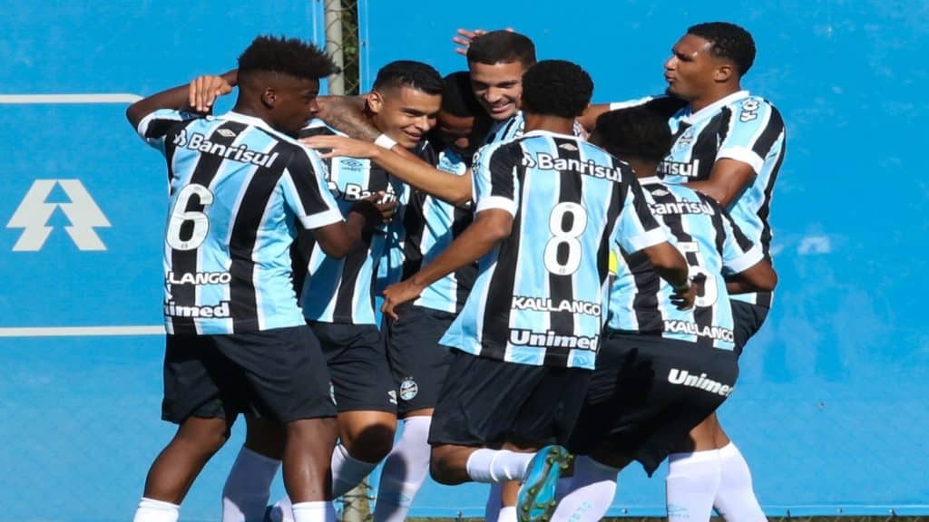 Grêmio goleia o Riograndense por 5×0 e segue 100% na disputa do Gauchão sub-20