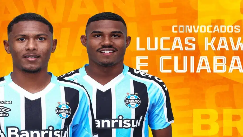 Lucas Kawan e Cuiabano, ambos do Grêmio, são convocados para a Seleção Brasileira sub-20