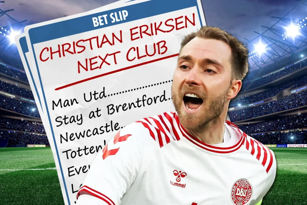 Manchester United lidera corrida por Eriksen, do Brentford