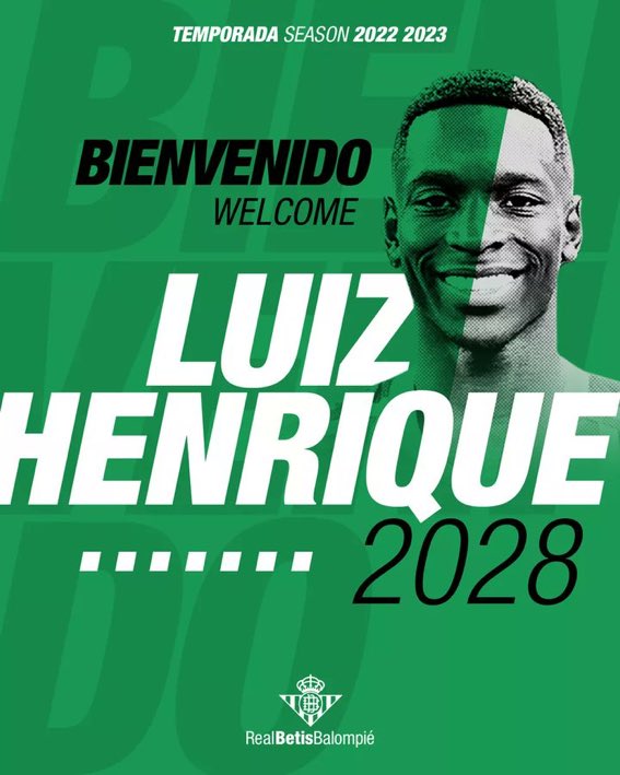 Luiz Henrique, ex-Fluminense, é anunciado no Real Bétis