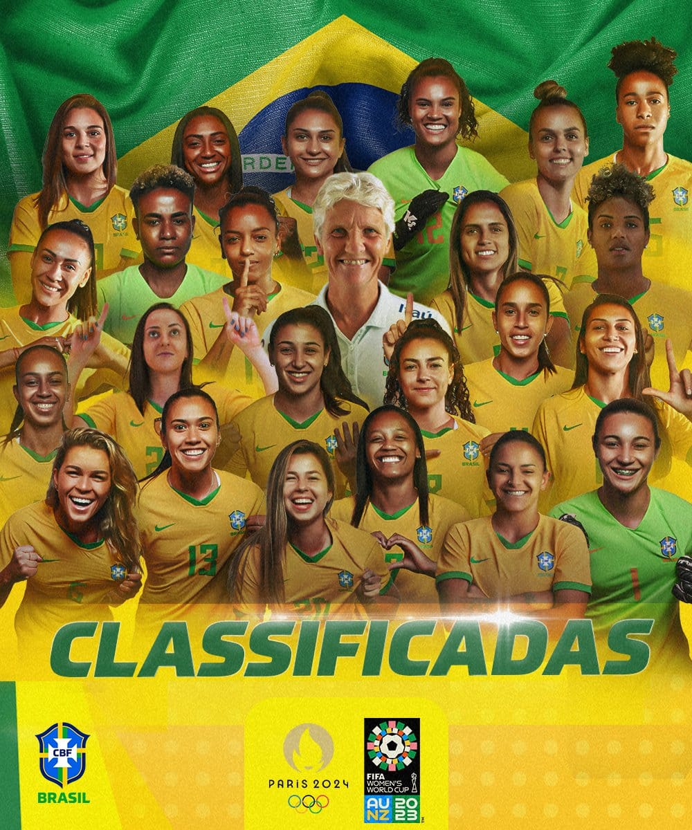 Seleção Brasileira Feminina se classifica para a Copa do Mundo e Olimpíadas