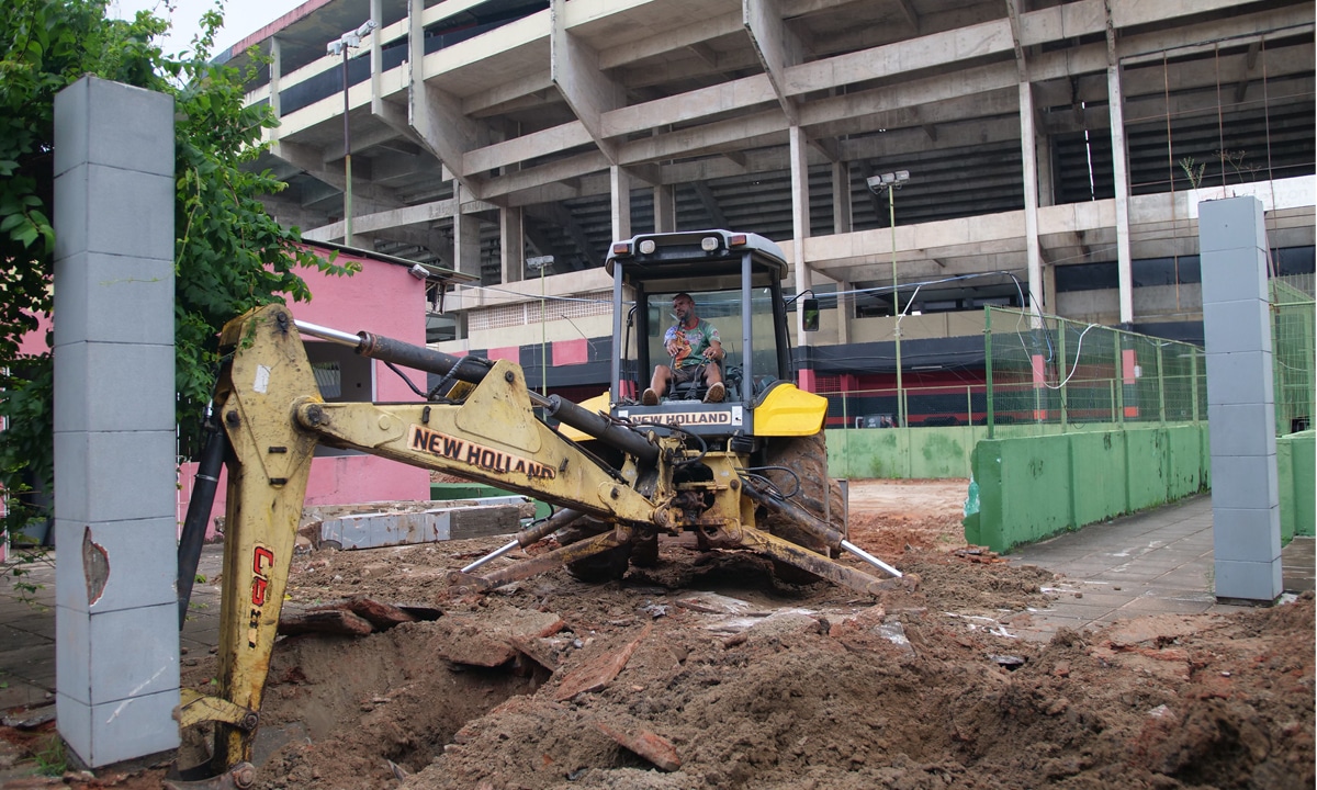 Fortunato Neto, VP de patrimônio do Sport, esclarece as obras que ocorrem na Ilha