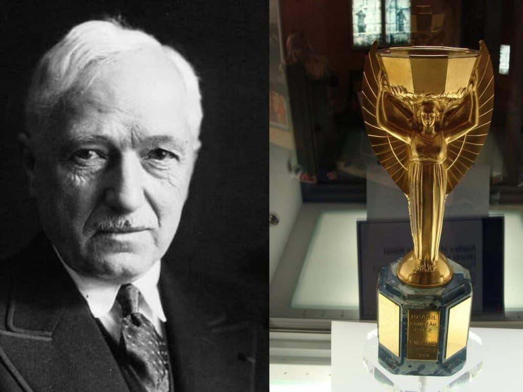 Jules Rimet e a primeira taça da Copa do Mundo - Foto destaque: Reprodução / Internet