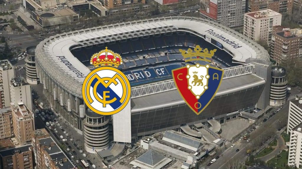 Real Madrid x Osasuna: onde assistir ao vivo, horário e escalações