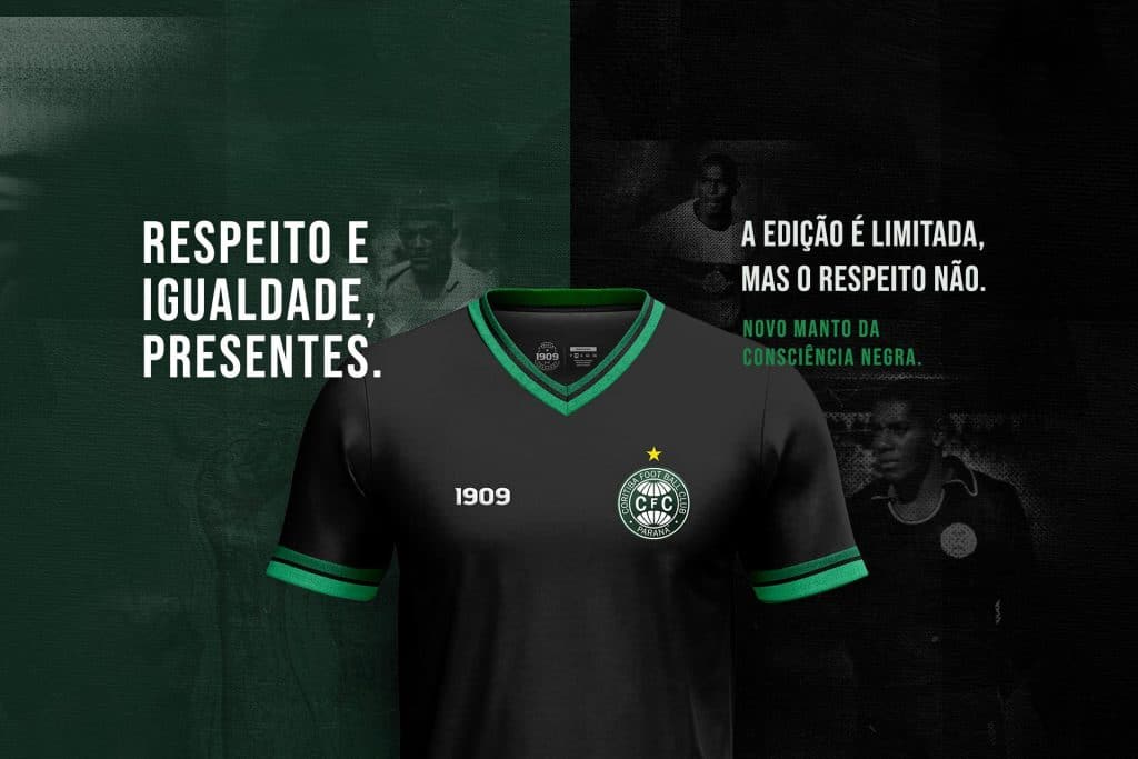 Coritiba lança camisa especial para o Dia da Consciência Negra