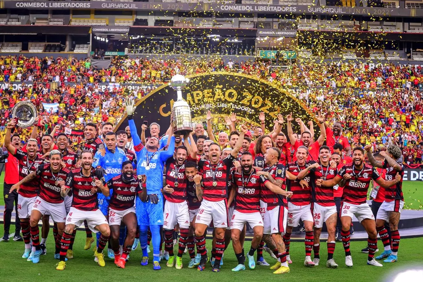 Flamengo campeão da Copa Libertadores 2022 – Foto: Marcelo Cortes