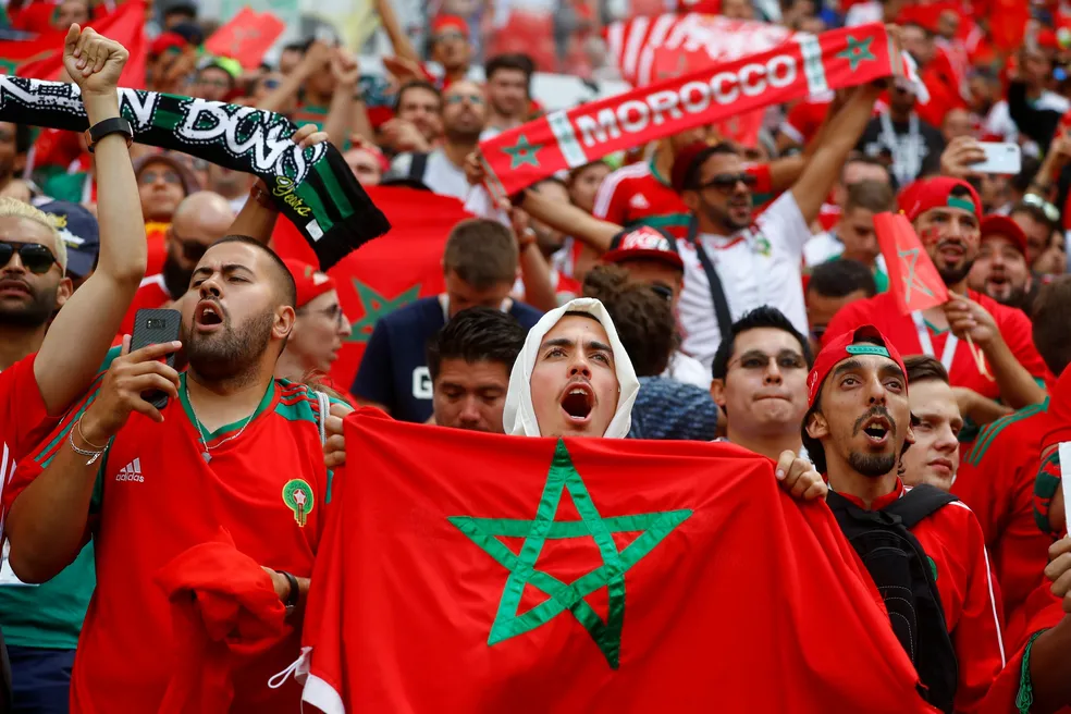Torcida do Marrocos ganha maior apoio feminino