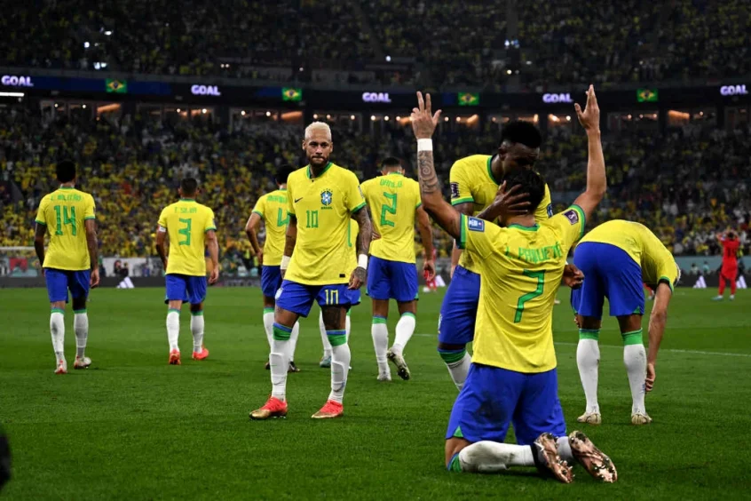 Brasil goleia a Coreia do Sul e deixa para trás a Alemanha em recorde