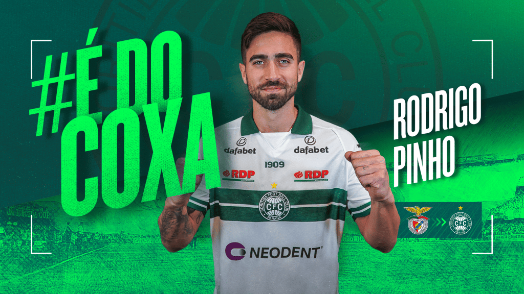 Coritiba acerta contratação de jogador do Benfica