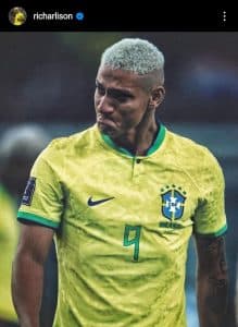 Jogadores da Seleção Brasileira lamentam eliminação nas redes sociais