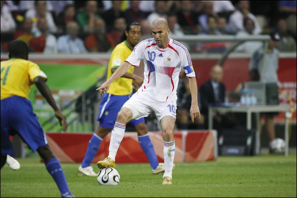 Zidane em ação na Copa do Mundo de 2006