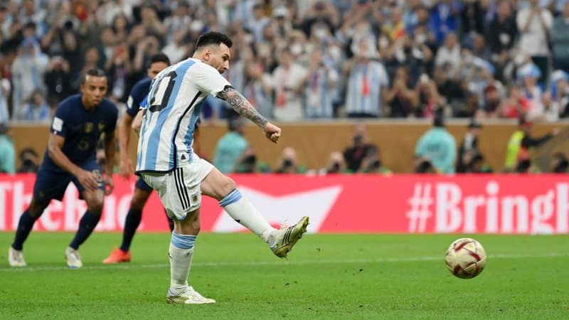 Argentina é a primeira seleção com cinco pênaltis a favor