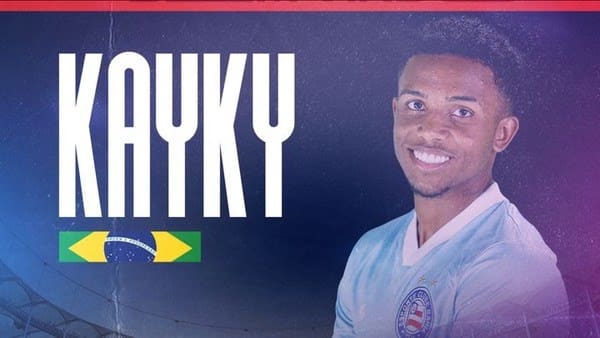 Atacante Kayky é o 11º reforço anunciado pelo Bahia para 2023