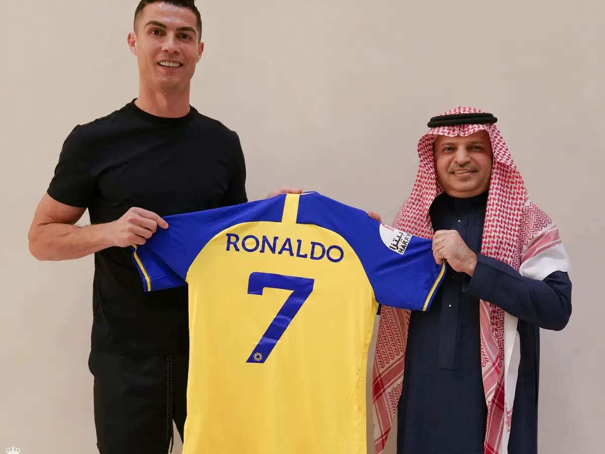 Cristiano Ronaldo no clube All Nassr (Foto: Twitter /Al Nassr)