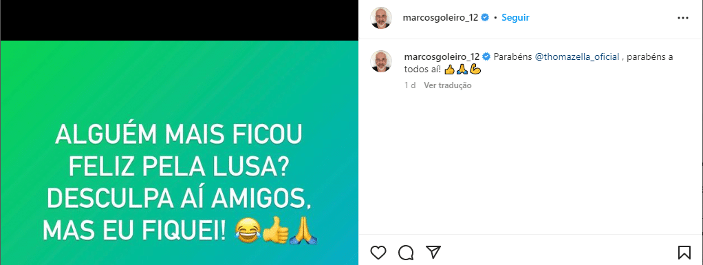 Marcão celebra a permanência da Portuguesa