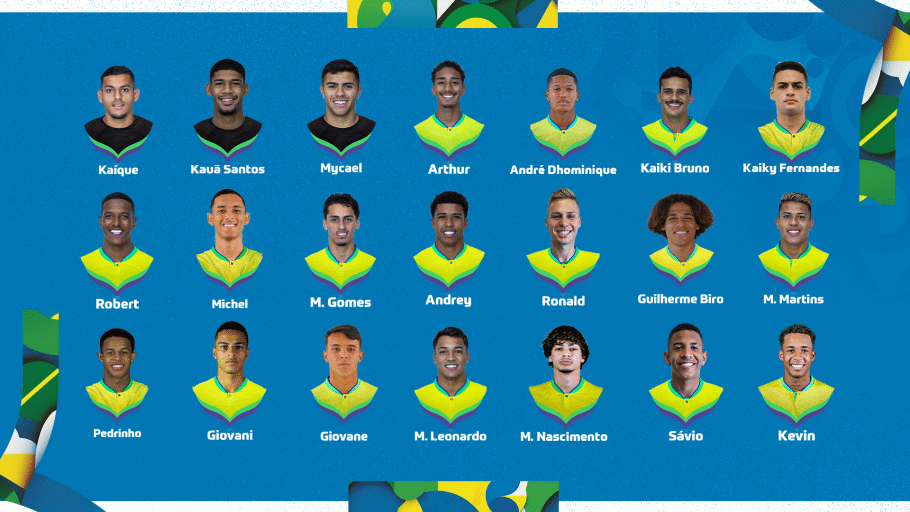 Seleção Brasileira Sub-20 é convocada para Mundial; veja a lista