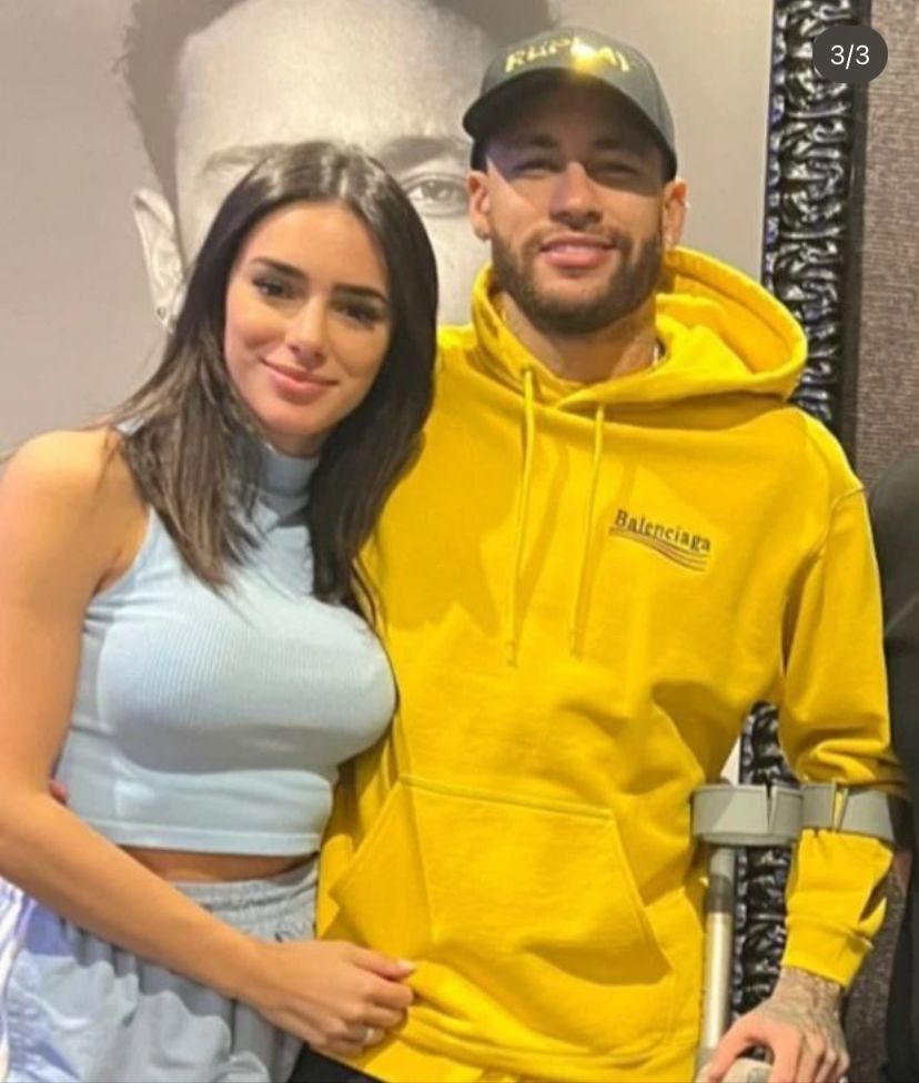 Bruna Biancardi e Neymar juntos após lesão do jogador - Reprodução Instagram