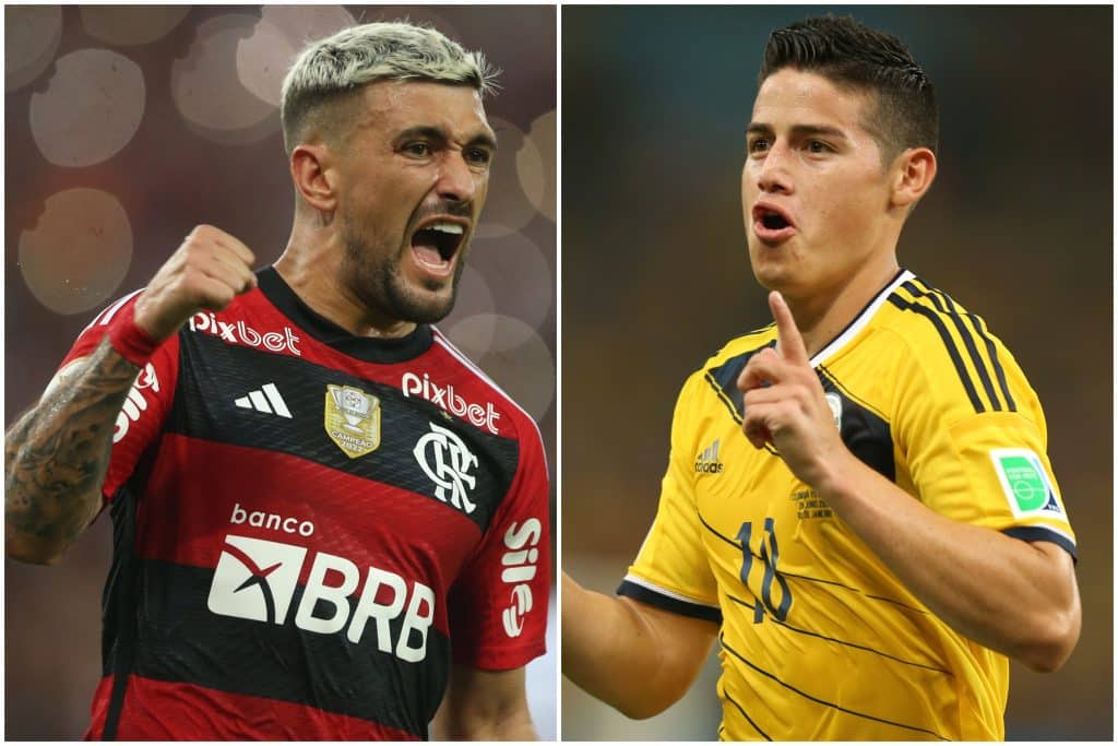 Fotos: (Icon Sport) - Uma polêmica envolvendo James Rodríguez e Arrascaeta viralizou na web