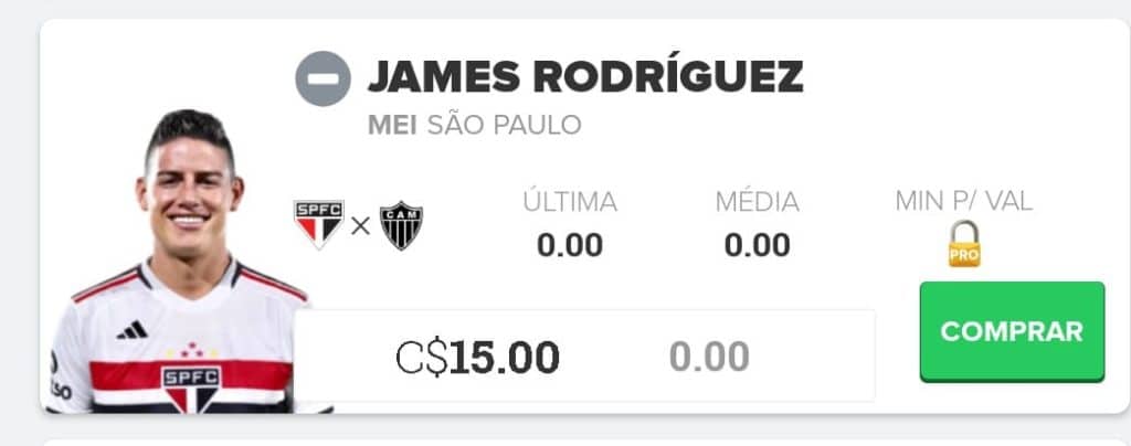 Preço do James Rodríguez no Cartola é revelado e surpreende