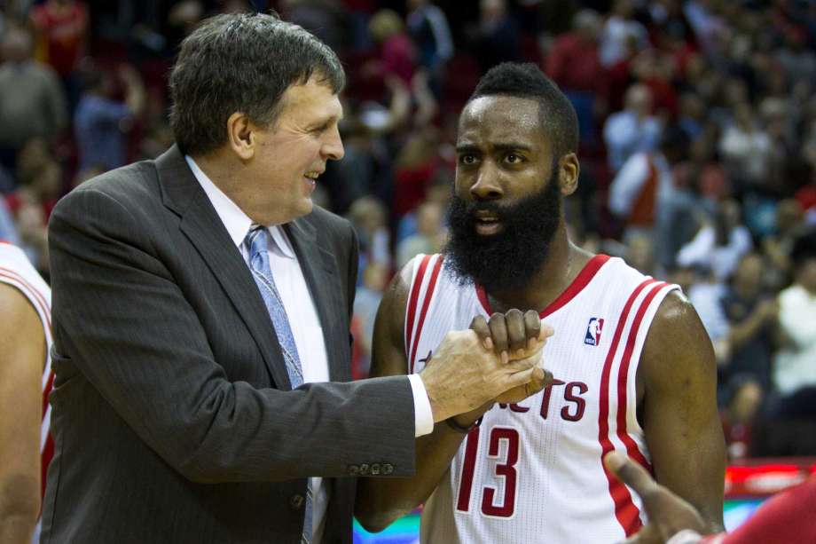 Harden e McHale na época de Houston (Foto: reprodução)